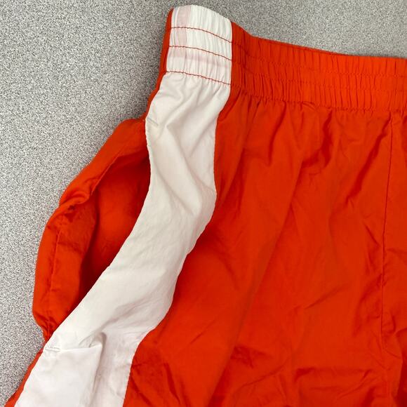 Rag & Bone Athletic Shorts XS Orange White Stripe Run Workout Train Lightweight - Picture 6 of 10